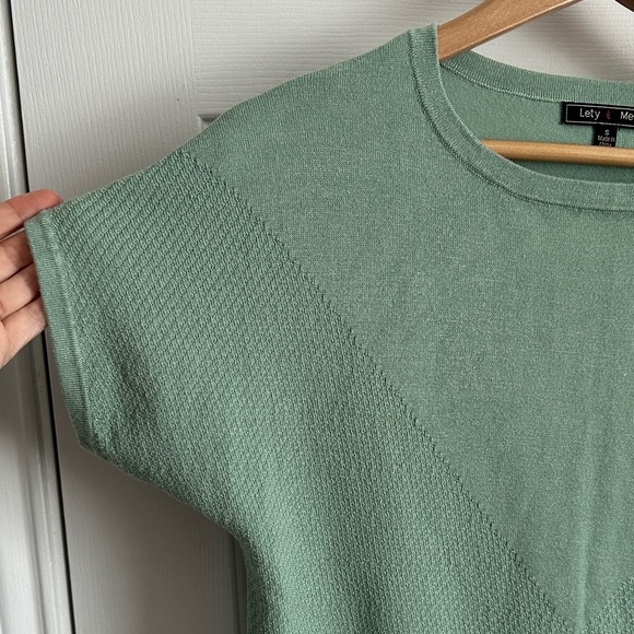 Green Women's Crew Neck Sweater - Picture 3 of 6